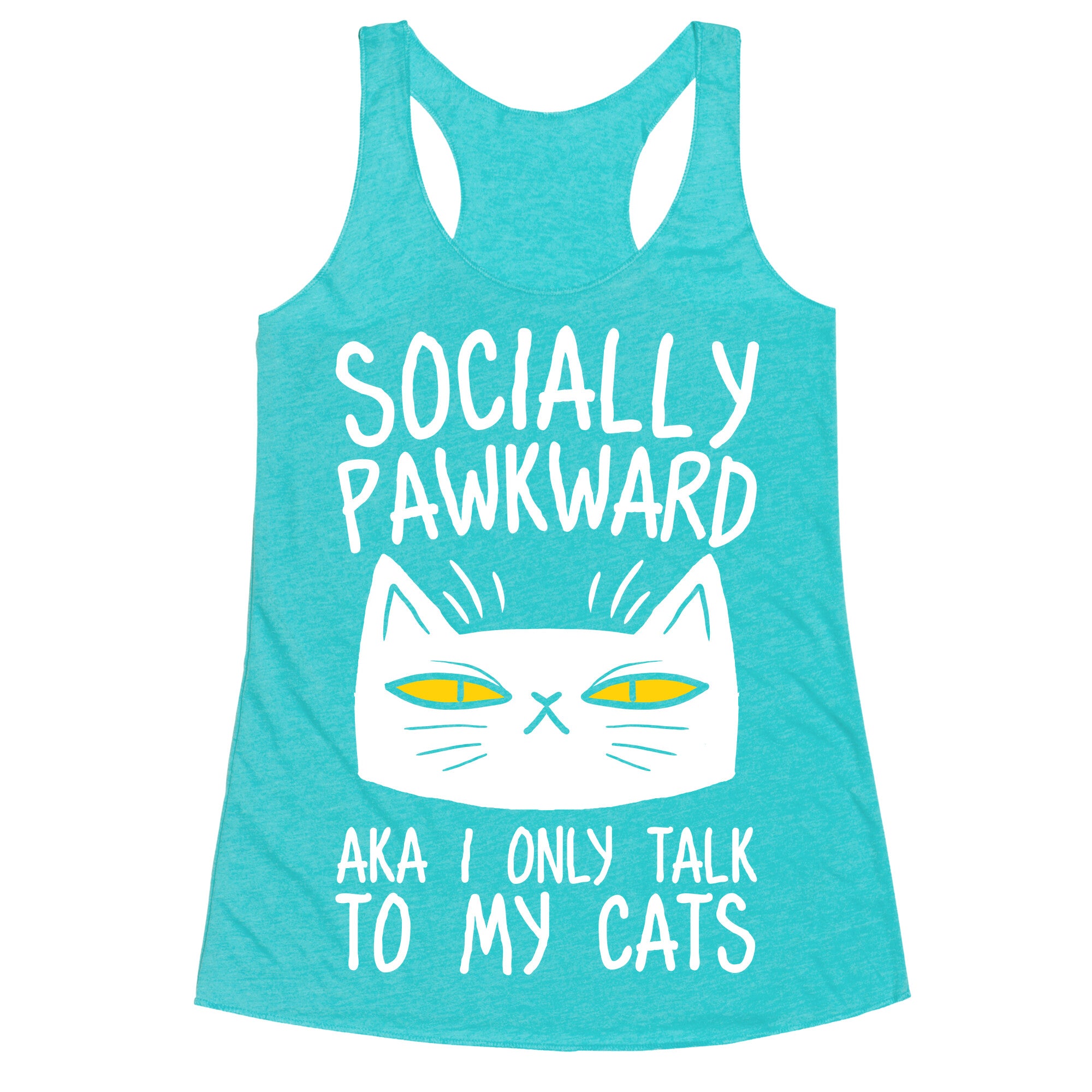 Socially Pawkward Racerback Tank